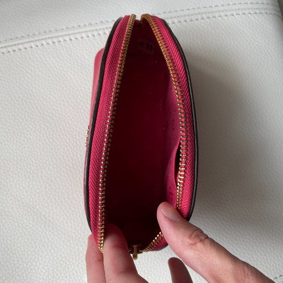 COPY - Tory Burch leather makeup bag, Dark Peony, NWT - Picture 6 of 10